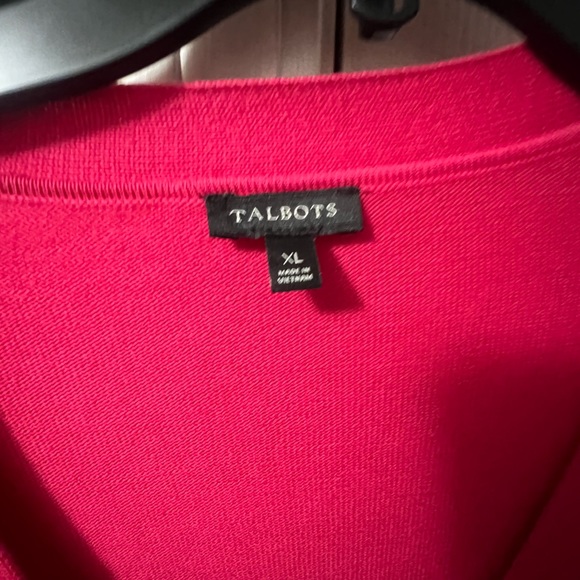 TALBOTS WOMENS LONG SLEEVE SWEATER SIZE XL PINK - Picture 4 of 6
